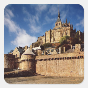 General view from the base of the ramparts square sticker