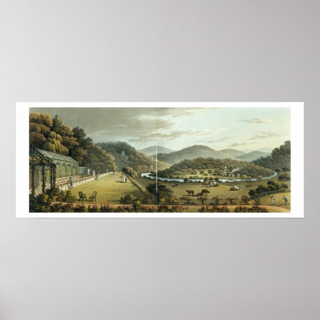 General View from the South and East Fronts of the Poster (Front)