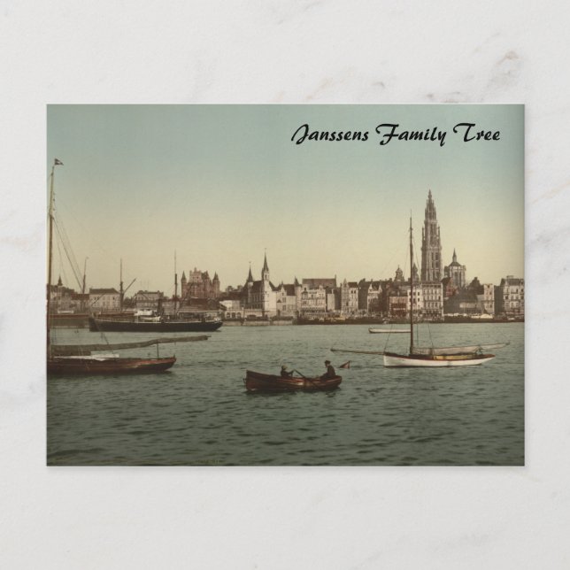 General View of Antwerp II, Belgium Postcard (Front)