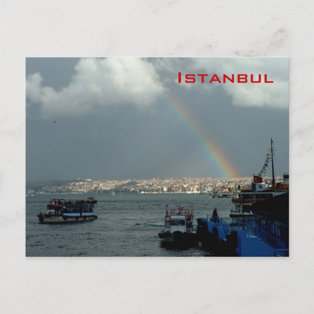 General View of Istanbul Postcard (Front)