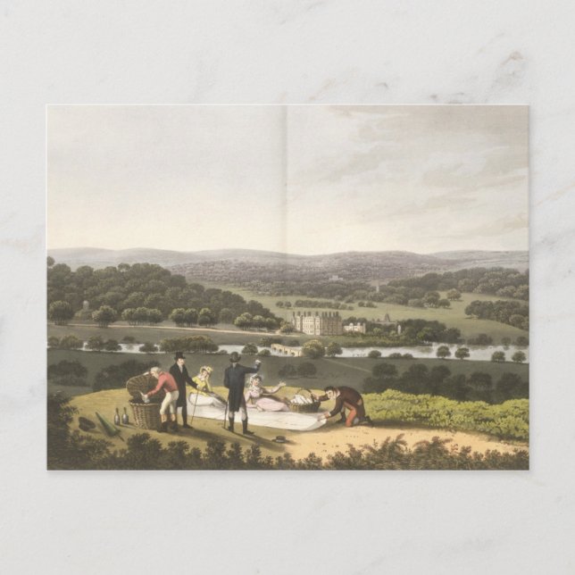General View of Longleat from the Prospect Hill, f Postcard (Front)