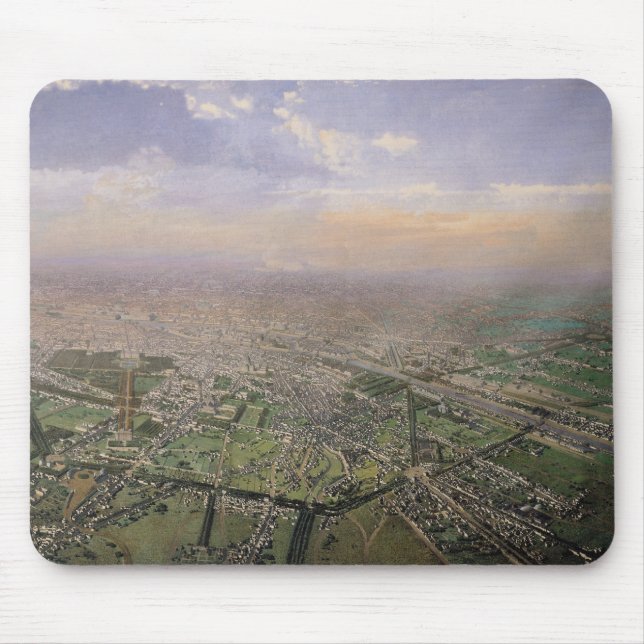 General view of Paris from a hot-air balloon Mouse Mat (Front)