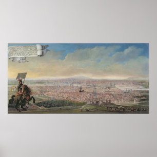 General View of Paris from the Faubourg Poster