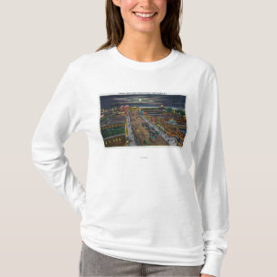 General View of Surf Avenue at Night T-Shirt
