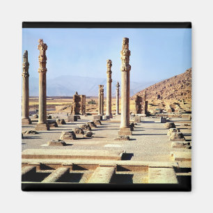 General view of the Apadana  founded c.518 BC Magnet