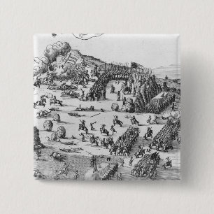 General view of the battle of Muhlberg 15 Cm Square Badge