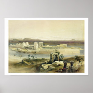 General View of the Island of Philae, Nubia, from Poster