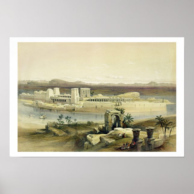 General View of the Island of Philae, Nubia, from Poster (Front)