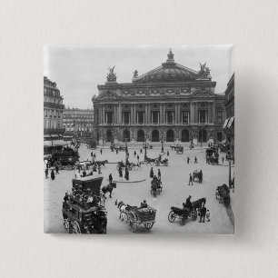 General view of the Paris Opera House 15 Cm Square Badge