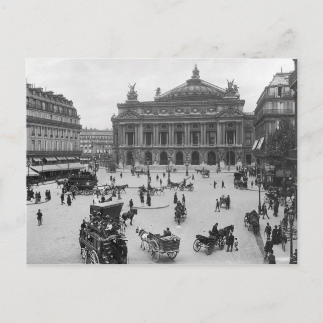 General view of the Paris Opera House Postcard (Front)