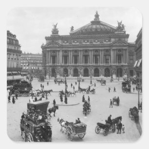 General view of the Paris Opera House Square Sticker