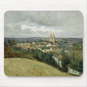 General View of the Town of Saint-Lo, c.1833 Mouse Mat
