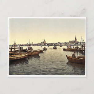 General view, Rostock, Mecklenburg-Schwern, German Postcard