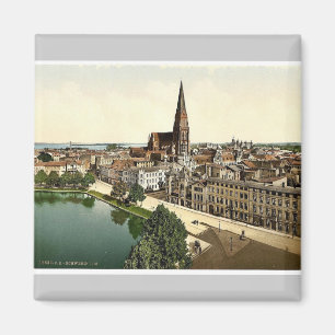 General view, Schwerin, Mecklenburg-Schwerin, Germ Magnet