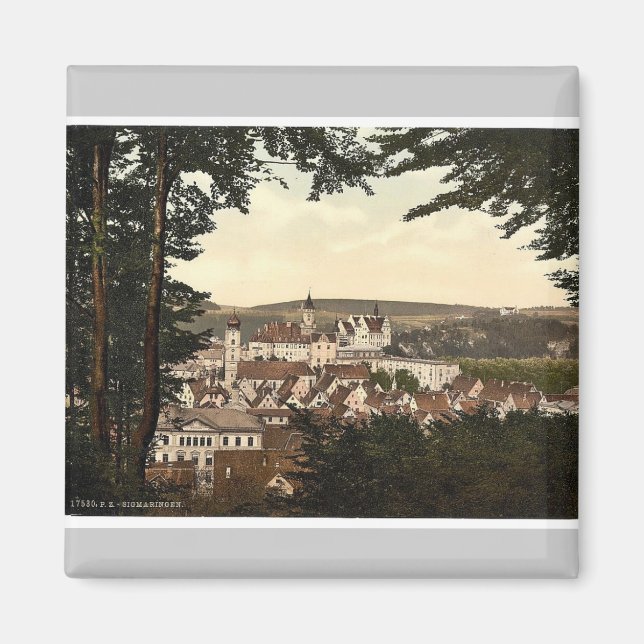 General view, Sigmarungen (i.e. Sigmaringen), Hohe Magnet (Front)