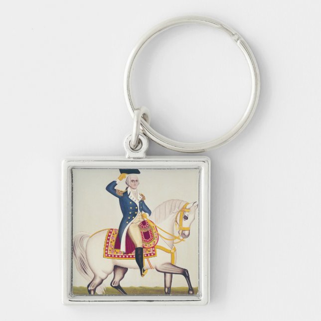 General Washington on a White Charger, c.1835 Key Ring (Front)