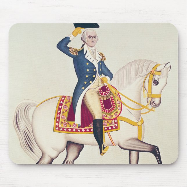 General Washington on a White Charger, c.1835 Mouse Mat (Front)