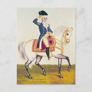General Washington on a White Charger, c.1835 Postcard