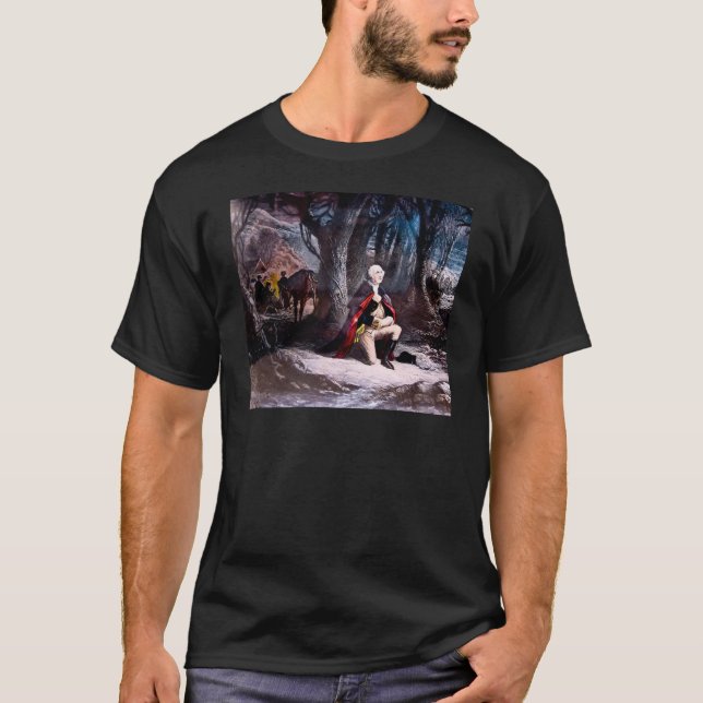 General Washington Praying at Valley Forge, PA T-Shirt (Front)