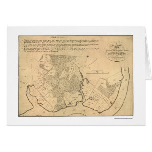 General Washington's Farm Mt Vernon Map 1801