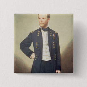 General William Sherman  1866 15 Cm Square Badge