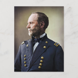 General William Sherman Postcard