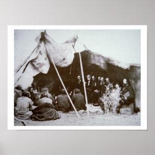 General William T. Sherman (1820-91) presides at t Poster