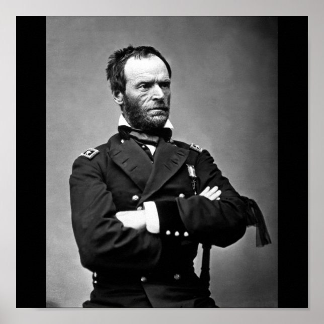 General William Tecumseh Sherman, 1865. Poster (Front)