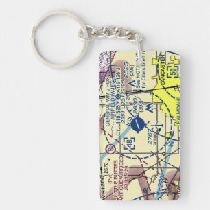 General WM J Fox Airfield chart / taxi diagram Key Ring