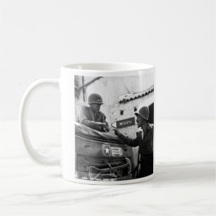 Generaly George S. Patton and Colonel Lyle Bernard Coffee Mug