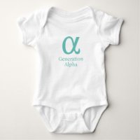 Generation Alpha greek symbol Baby bodysuit