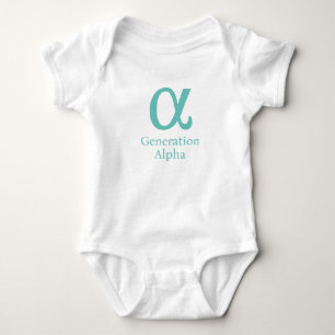 Generation Alpha greek symbol Baby bodysuit