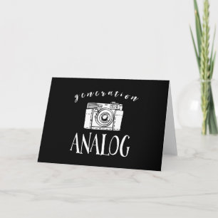 Generation Analogue Vintage Camera Photographer Card