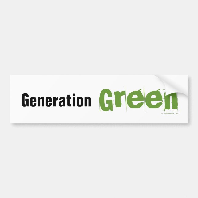 Generation Green Bumper Sticker (Front)