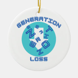 Generation loss  ceramic tree decoration