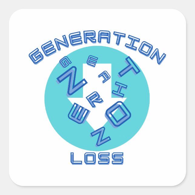 Generation loss  square sticker (Front)