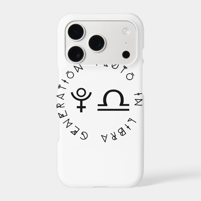 Generation Pluto in Libra Astrology Zodiac (Back)