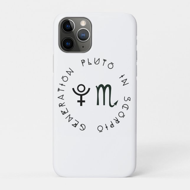 Generation Pluto in Scorpio Astrology Zodiac Case-Mate iPhone Case (Back)