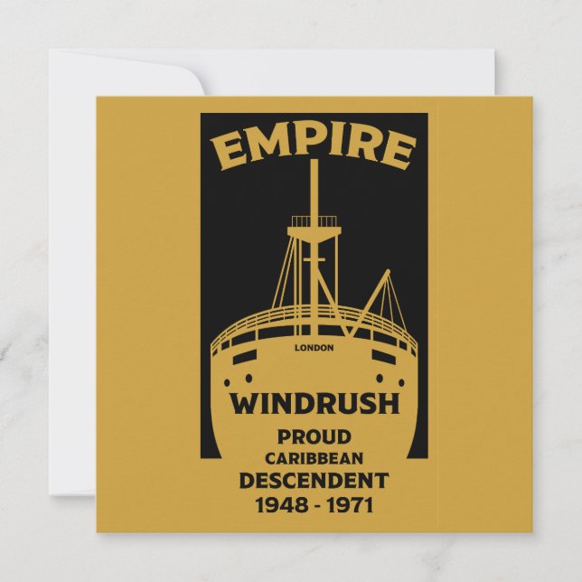 Generation Windrush Black History  Card (Front)