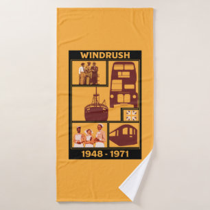 Generation Windrush British History   Bath Towel