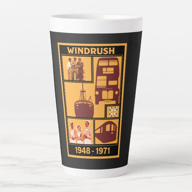 Generation Windrush British History    Latte Mug (Front)