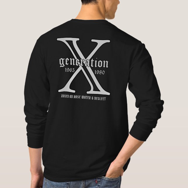 Generation X Customise Year  T-Shirt (Back)