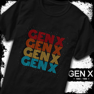 Generation X Gen Xer Gen X Retro Vintage 80s Gen X T-Shirt