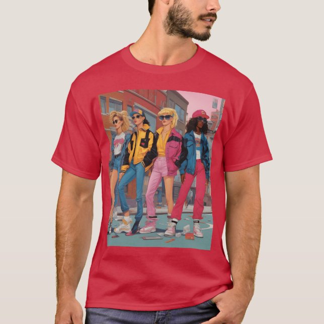 Generation X in the 1990s featuring iconic fashio  T-Shirt (Front)