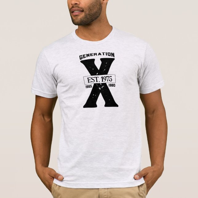 Generation X Personalised Year T-Shirt (Front)