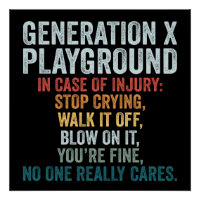 Generation X Playground In Case Of Injury Gift