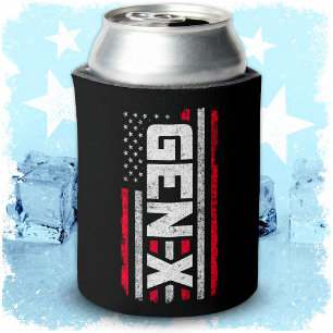 Generation X Proud Gen Xer American Flag Gen X Can Cooler