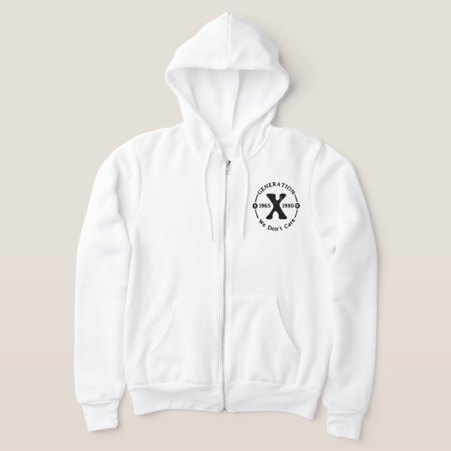 Generation X – the generation- retro Hoodie (Laydown)