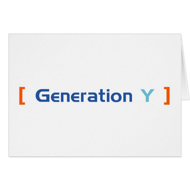 Generation Y (Front Horizontal)