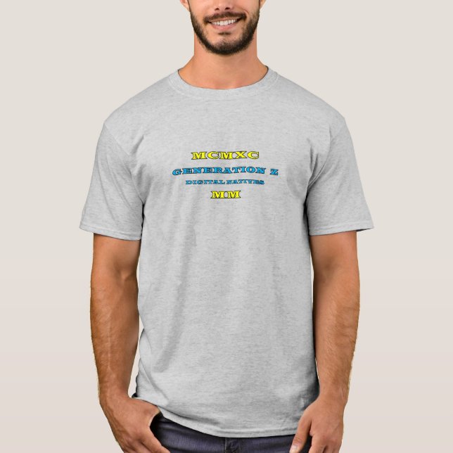 GENERATION Z Roman numerals T-Shirt (Front)